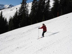 person skiing 