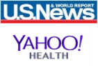 us world news & Yahoo health logo